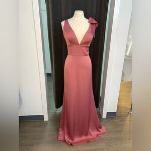 Lazaro Lexi Berry/Mauve Dress
